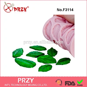 PRZY F3114 Silicone Leaf Mold,Rose Flower Leaf Mold,Sugar Leaf Mold