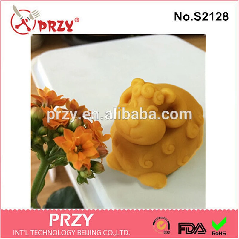 DIY handmade 3d sheep silicone molds for soap making