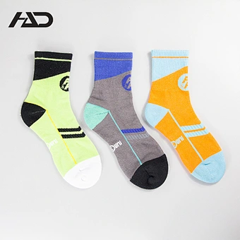 fashion custom colorful cotton terry basketball socks men