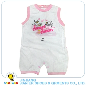 Custom print lace clothes baby girl knitted rompers