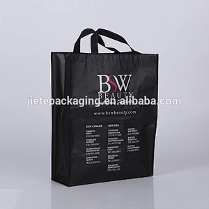 custom black pp non woven promotional shopping bag with logo cheap price