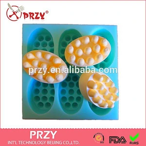 6 hole massage silicone soap mold handmade silicone molds soap loaf mold