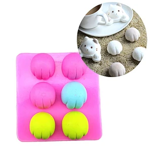 Cute cat claw fondant mold chocolate candy silicone mould