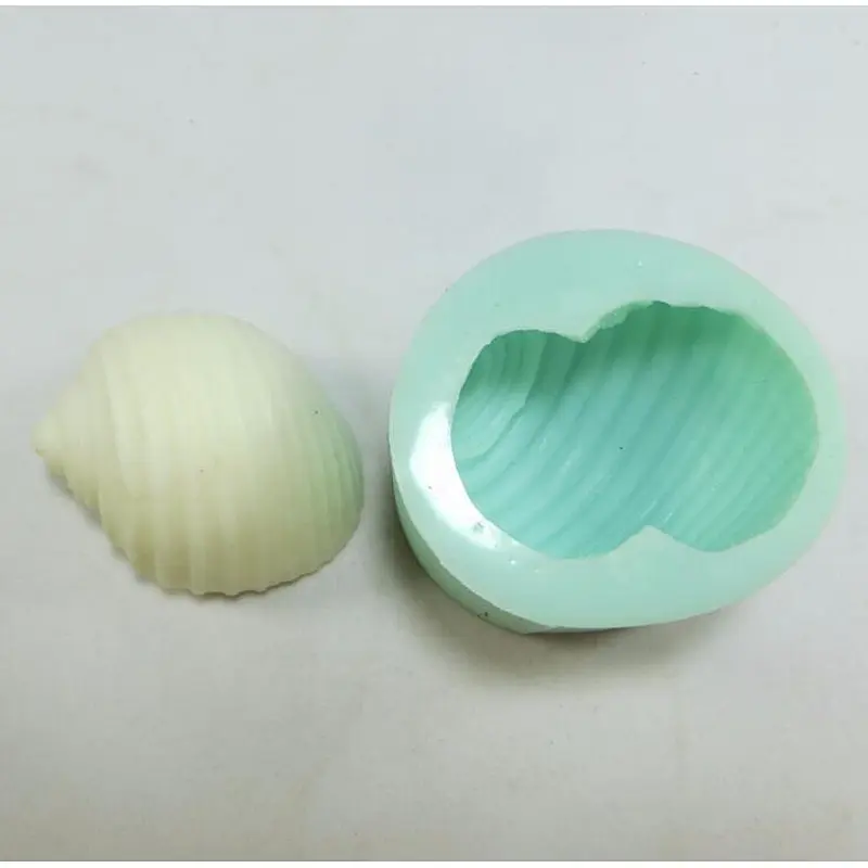 QT0032 Conch Shells soap Mold handmade silicone Candle moulds przy