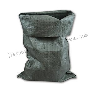 Recycled gray,green plastic pouch pp woven packing bag for courier and freight