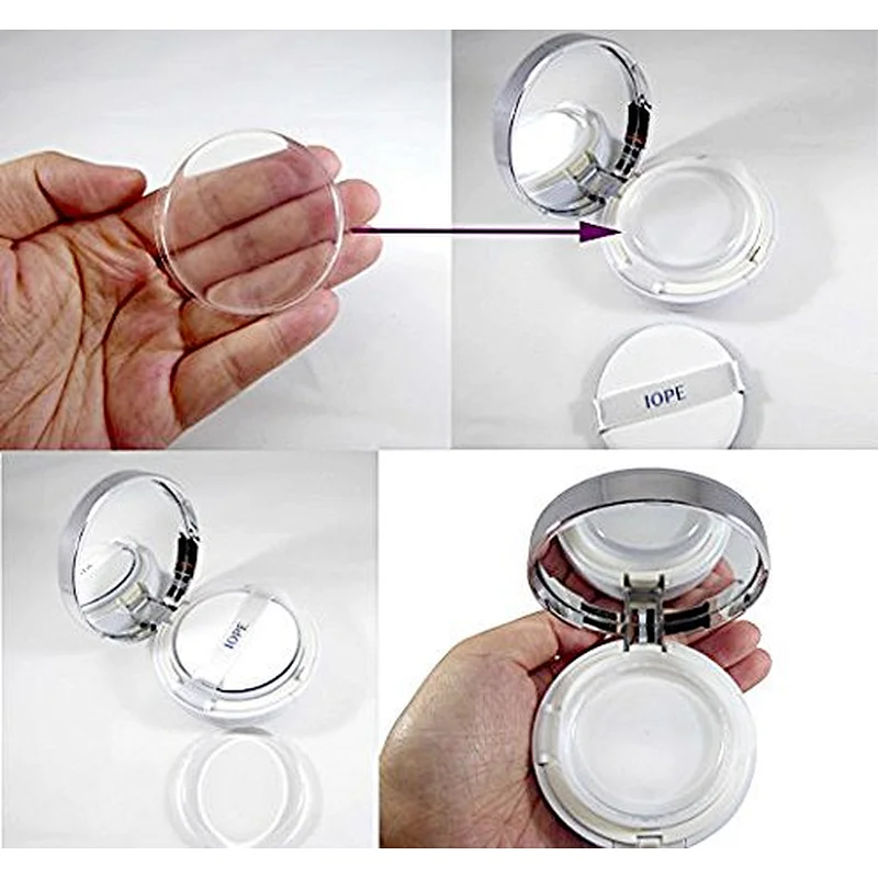 7pcs Clear Silicone Makeup Brush Applicator Sponge Perfect for Eye Blush Lips BB CC Cream