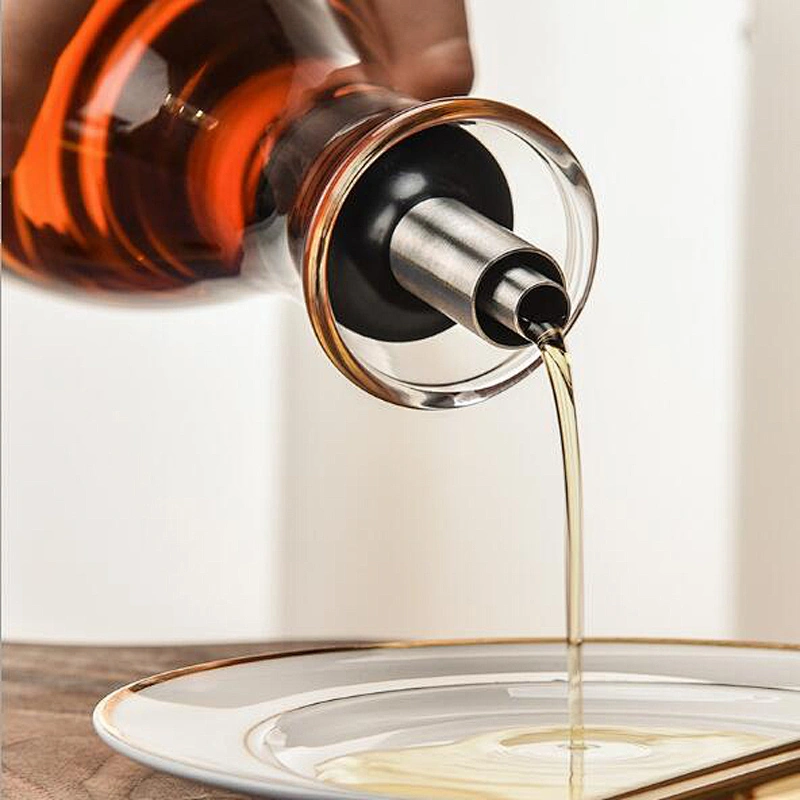 heat resistant glass bottle 500ml vinegar bottle with 304# stainless steel stopper