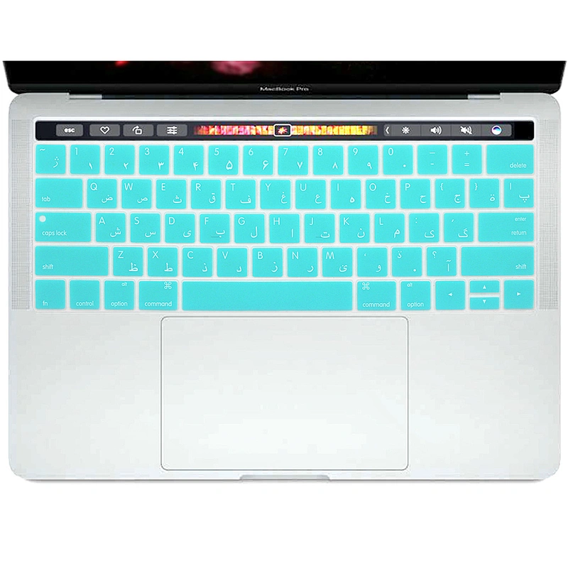 Arabic language keyboard covers Custom Keyboard Silicone Skin For macbook pro 13 Touch keyboard A1707 A1706