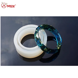 DIY diamond face Bracelet mould Crystal Jewelry Epoxy mold Dried Flower bracelet Molds