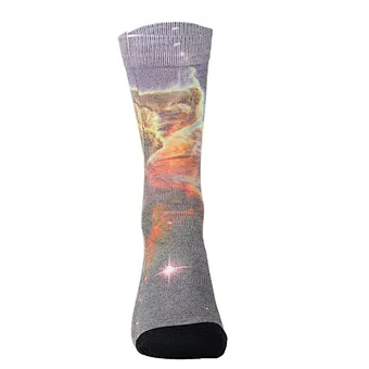 custom 3D logo digital printed photo print socks printing