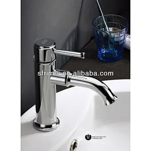 Chrome Surface Contemporary Bathroom Mixer Single Lever Wash Basin Faucets