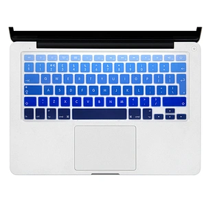 Accept Custom keyboard skins Rainbow English Silicone Keyboard Skin Cover for Macbook Air Pro 13