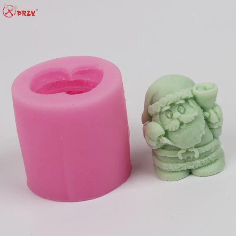 2017 new tyle Christmas silicone mold 3D creative Sata cake molds Silicone soap Mold