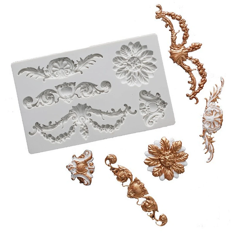 European Embossed Totem silicone fondant mold Cake chocolate mold PRZY