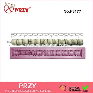 F3177 spine / bone border small gothic craft sugar silicone rubber mould craft cake decorations tools
