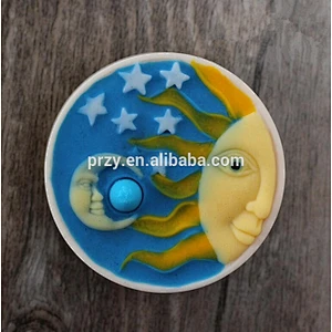 The sun and moon silicone soap mold chocolate mold