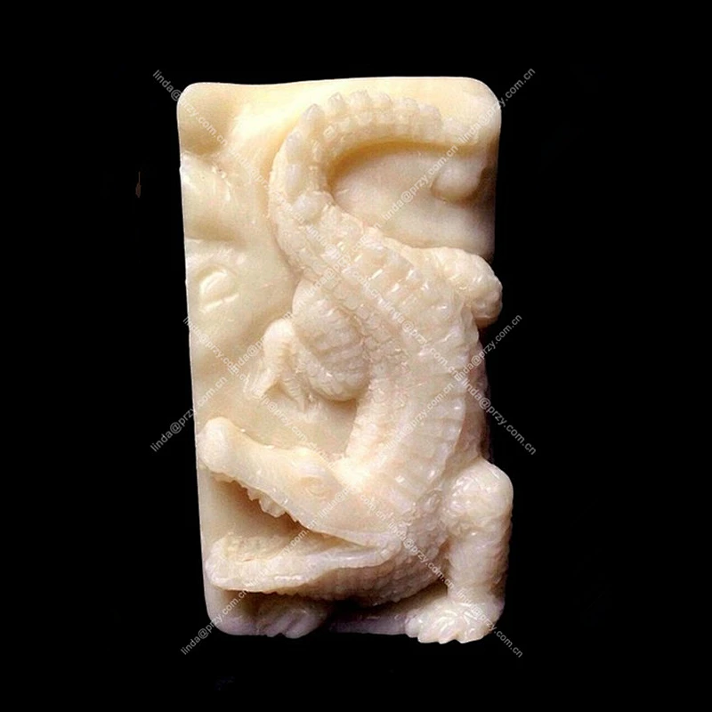 Crocodile Pattern soap mould Silicone candle Mold Cake Handmade Aroma Stone molds