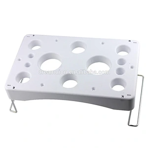 White Decorating Icing Cake Bag Holder Plastic Pastry Silicone Feet Organizer Durable