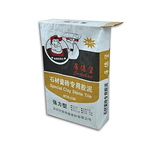 kraft paper bag with square bottom valve port for tile adhesive, cement packing