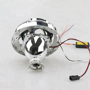 3 inch White Red Blue Hid Projector Lens Panamera LED Angel Eyes Shroud