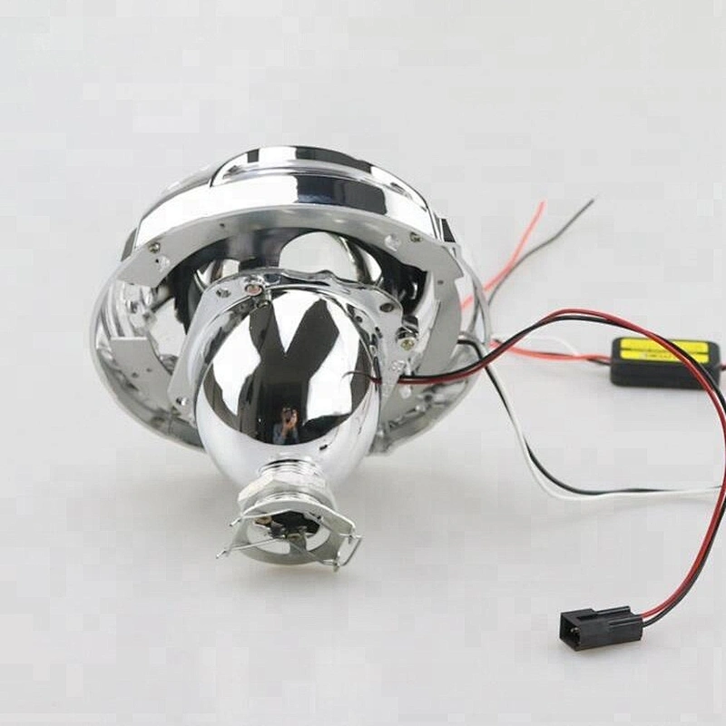 3 inch White Red Blue Hid Projector Lens Panamera LED Angel Eyes Shroud