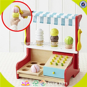 wholesale baby wooden Ice -cream shop toy,beautiful Ice -cream shop toy, top fashion wooden Ice -cream shop toy W10A022