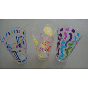 Factory Wholesale Customized logo 400ml Plastic Coffee Mug