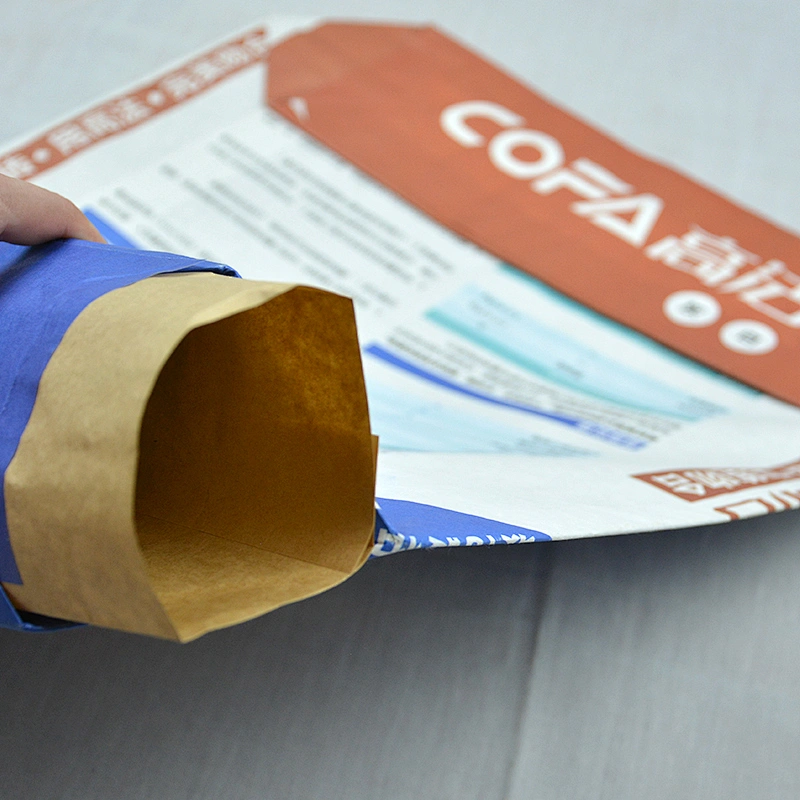 Professional manufacture kraft paper mortar valve bag for 25kg