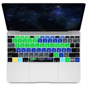 My Ali baba Hot Selling For Mac OSX Illustrator AI Davinci Reslove Silicone Shortcuts Keyboard Cover for mac retina 12 keyboard