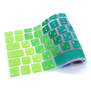 Rainbow custom keyboard skin English Arabic Silicone Skin laptop keyboard cover for macbook pro 13 cover A1466 European Version