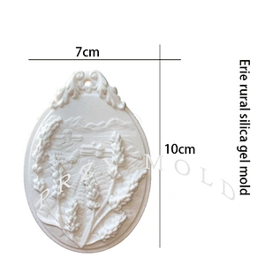 S9051 Silicone mold Pastoral Aroma Gypsum Mold erie rural silica gel molds handmade mould
