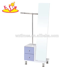 wholesale modern wooden stand up big mirrors with cabinet W08H087