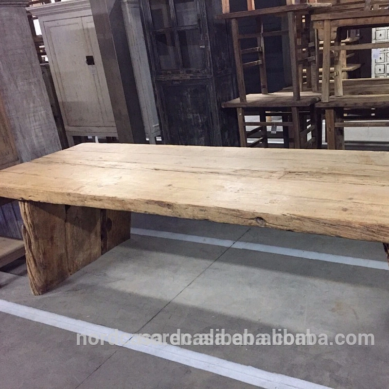 2015 Chinese recycle elm dinning table