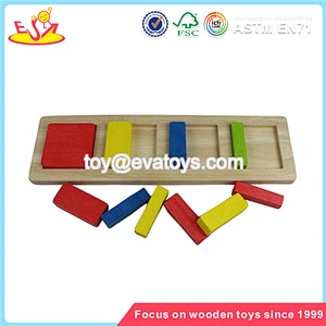 Wholesale educational wooden geometric blocks toy beautiful wooden geometric blocks toy W13E016