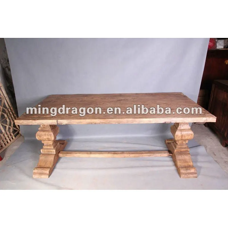 Chinese antique rustic natural wood dinning table