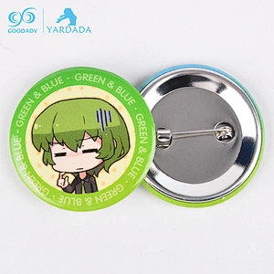 Custom Printing Tinplate Brooch Badge,Reflective Metal Personality Badge