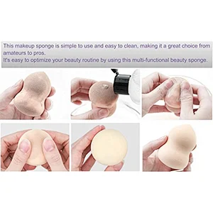 3pc latex free makeup blender sponge puff