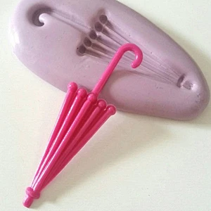 Umbrella Silicone Mould fondant ,cake decoration