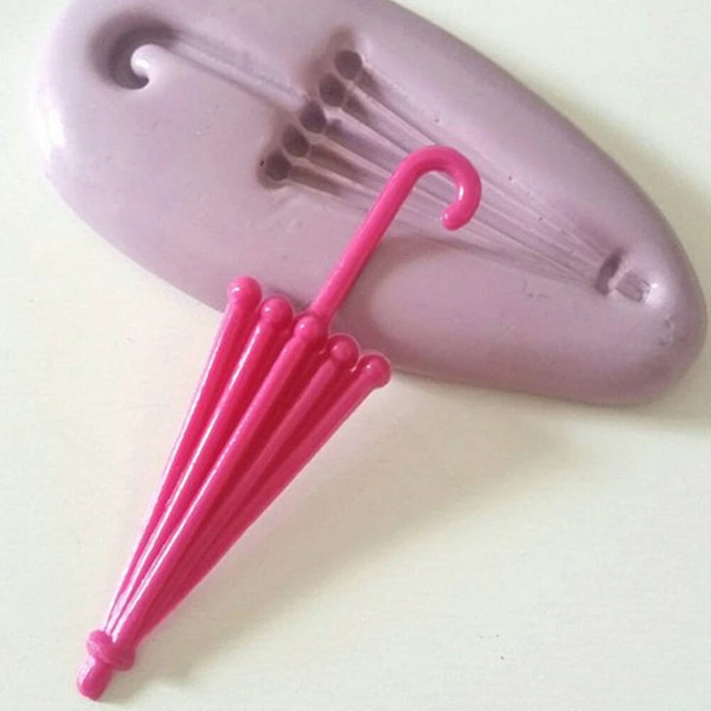 Umbrella Silicone Mould fondant ,cake decoration