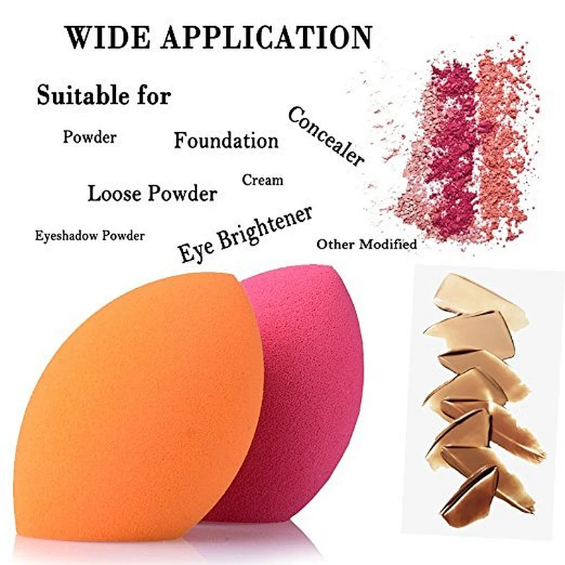 5pc latex free makeup sponge and kabuki brush set