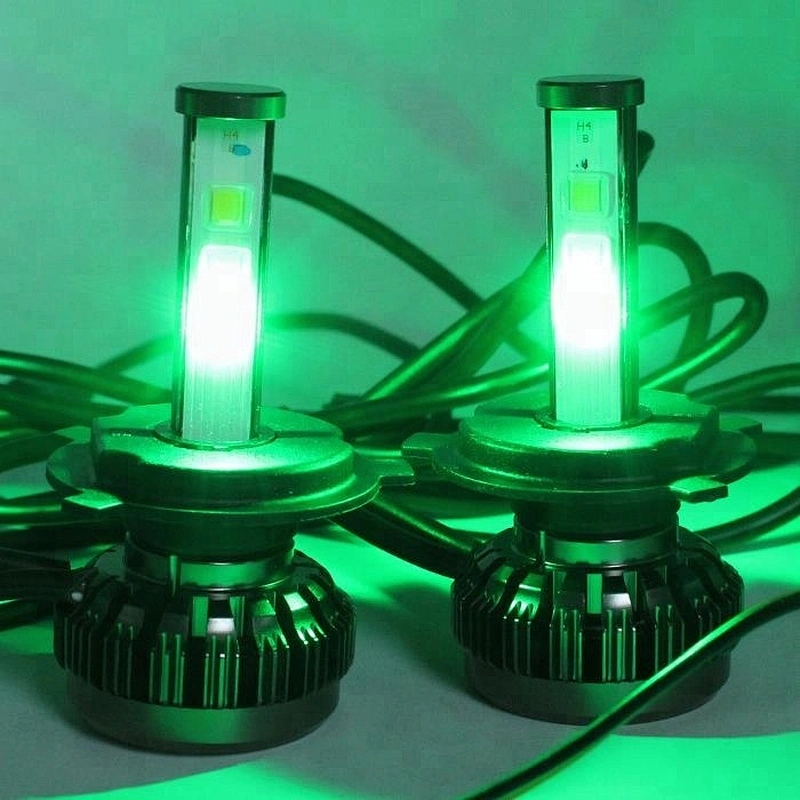 12v Bluetooth RGB Colors Strobe Fog Faros 60W 4000Lm H13 H7 H11 9005 9006 HB2 HB3 HB4 H1 H3 Auto LED RGB Headlight Bulbs H4