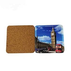 2018 Hot Sell Custom multicolor mixed colors cup tea drink coaster