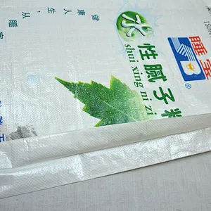 Custom colour printing 35kg woven bag liner bag for putty powder packaging