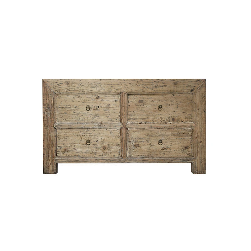 wholesale rustic reclaimed natural wood storage living room furniture