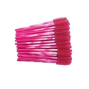 100PCS Disposable Wand Applicator Extension Retractable Eyelash Brush