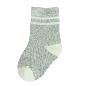 High Quality Baby Infant Organic Cotton Rib Socks
