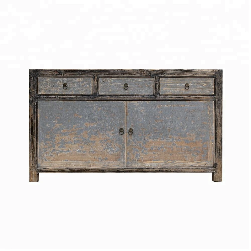 chinese antique oriental rustic & distressed storage buffet furniture