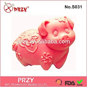 2015 DIY handmade pig silicone molds for soap making