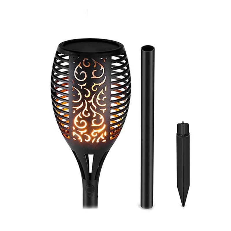 96 LED sensor solar light garden led solar light dancing flame solar torch lighting pole light