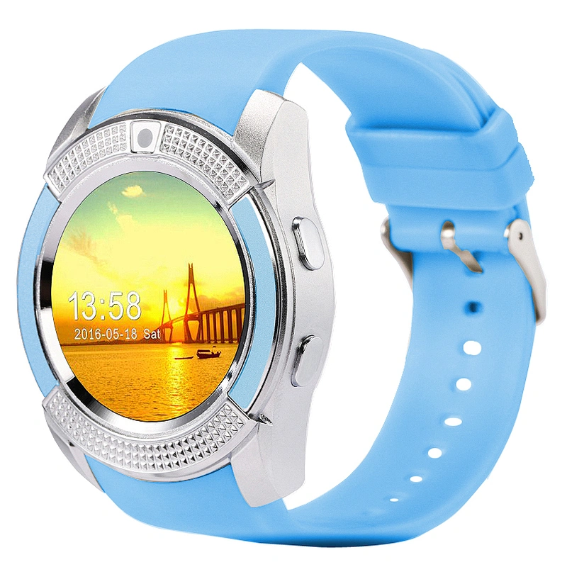 2019 V8 android mobile  man women fitness digital wrist smart sports watch